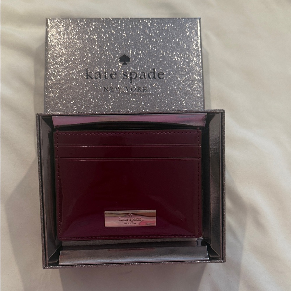 Kate Spade Deep Red Card Holder